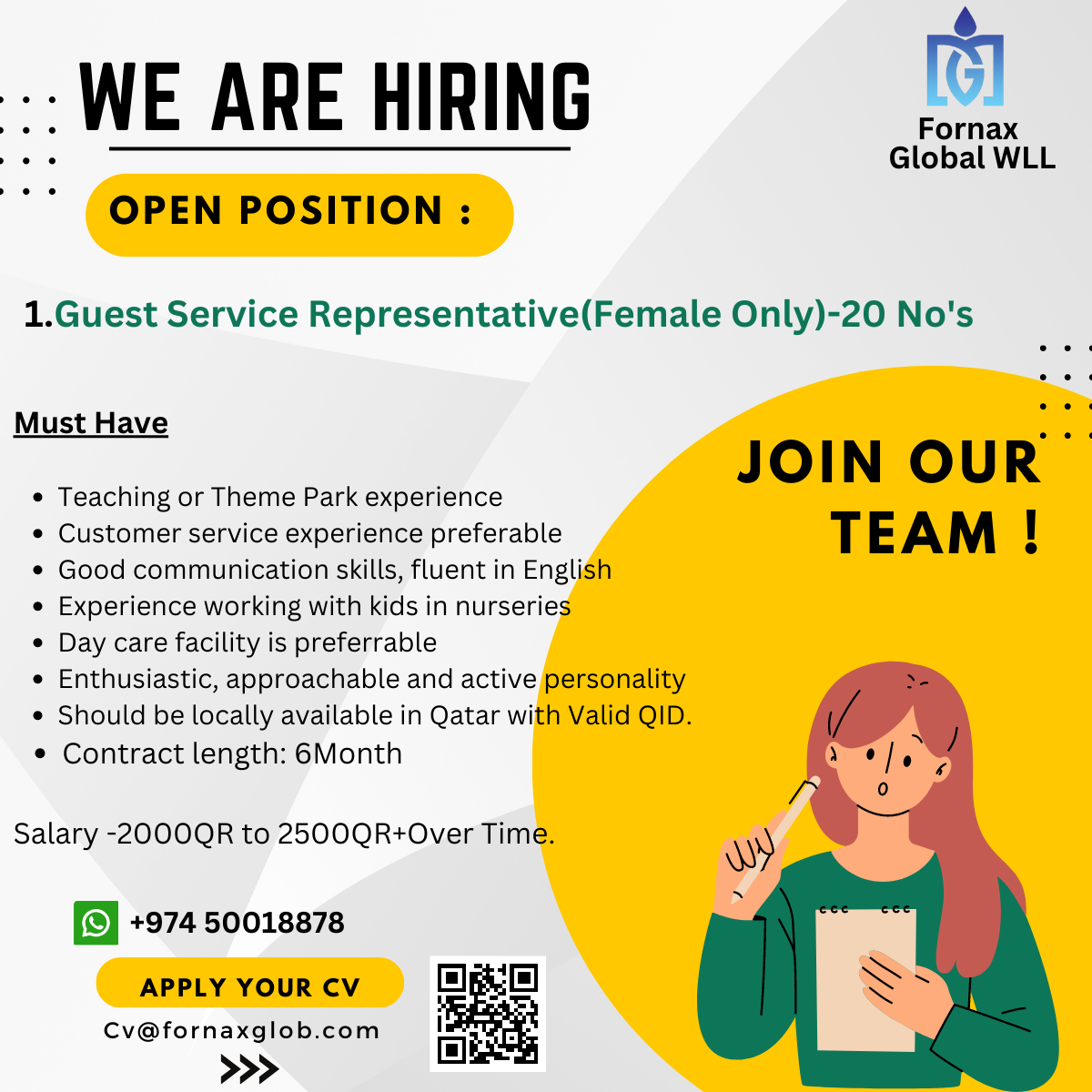 guest-service-representative-female-only-qatar-jobs-here