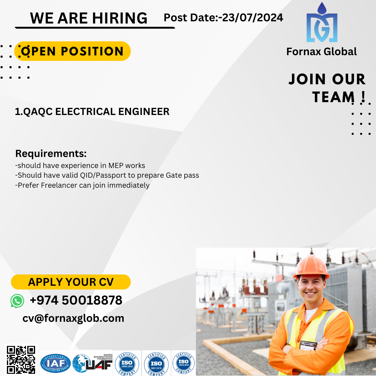 QAQC Electrical Engineer