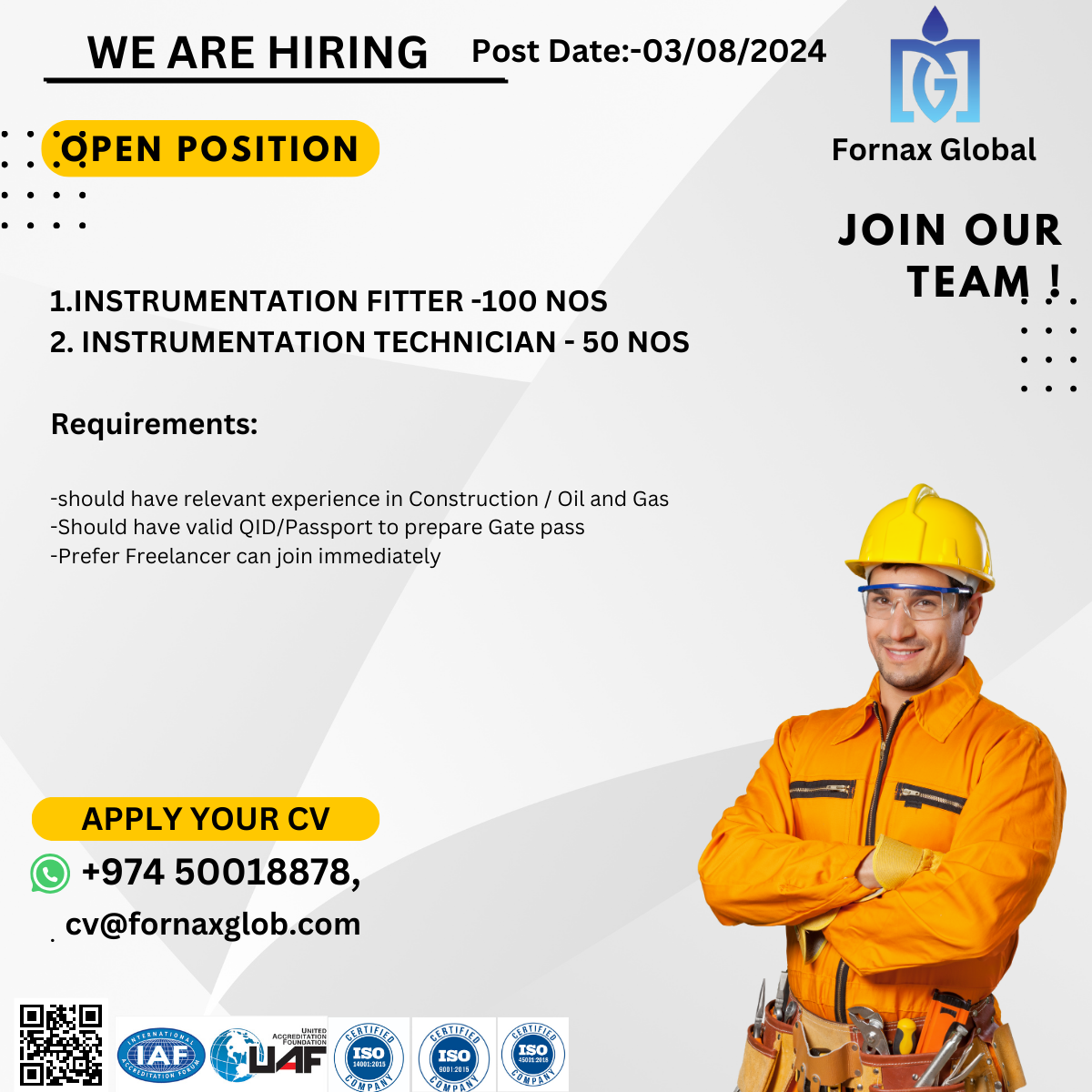 Instrumentation Fitter and Instrumentation Technician