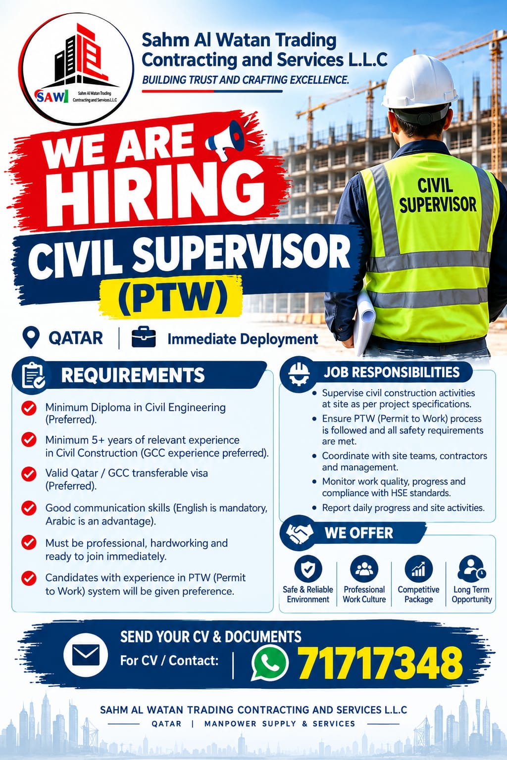 CIVIL SUPERVISOR (PTW)  